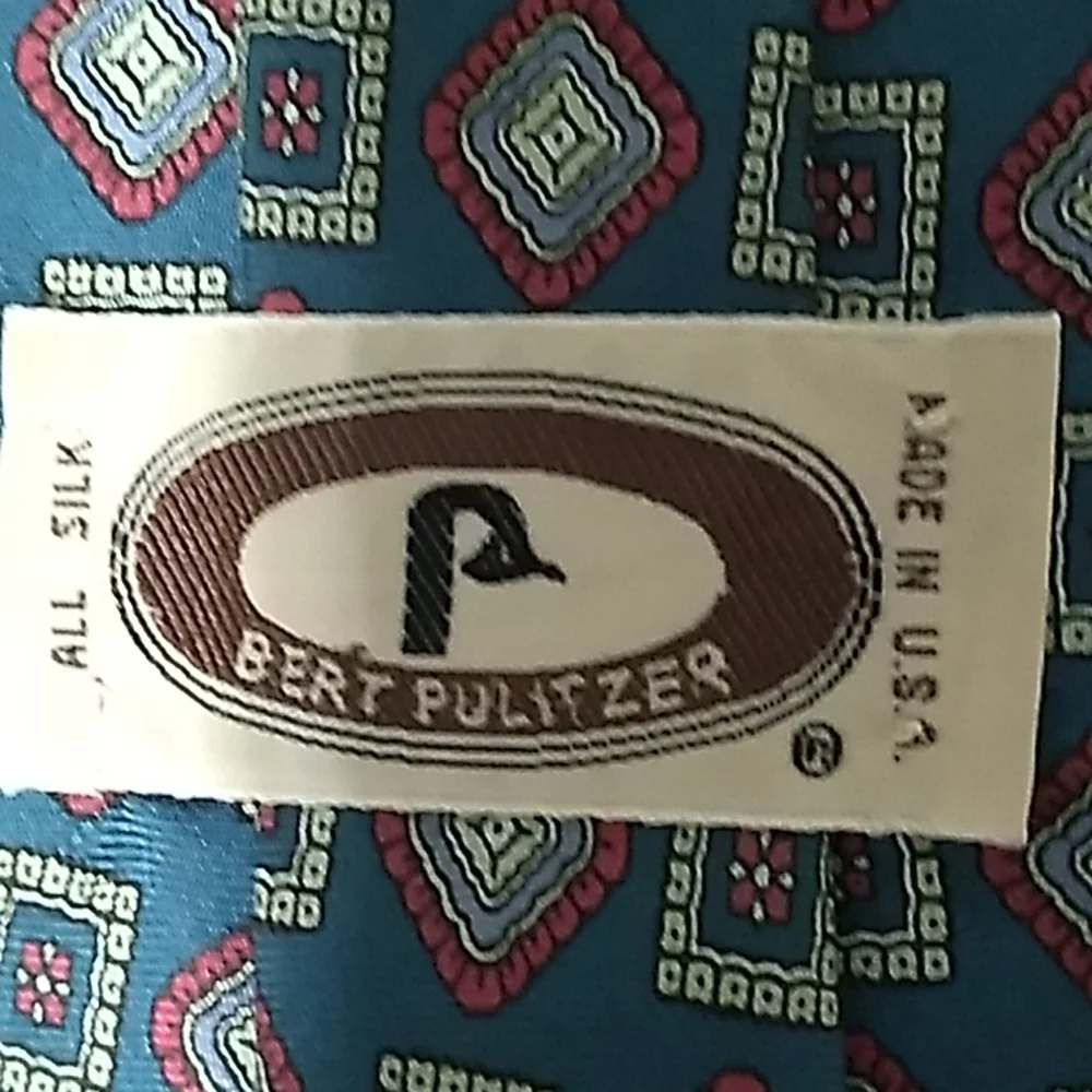 Burt Pulitzer vintage Tie - Picture 3 of 8